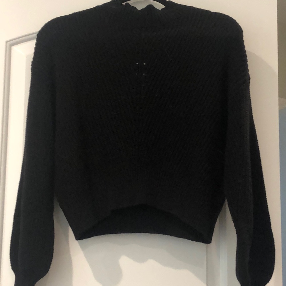 F21 - black mock neck